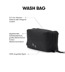 Pinqponq Washbag - Crinkle Black -Mode Verkauf 19 WashBag CrinkleBlack
