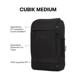 Pinqponq Cubik Medium - Rooted Black -Mode Verkauf 22 CubikMedium RootedBlack