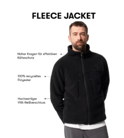 Pinqponq Fleece Jacket - Peat Black (Male) -Mode Verkauf 23 FleeceJacket PeatBlack Male