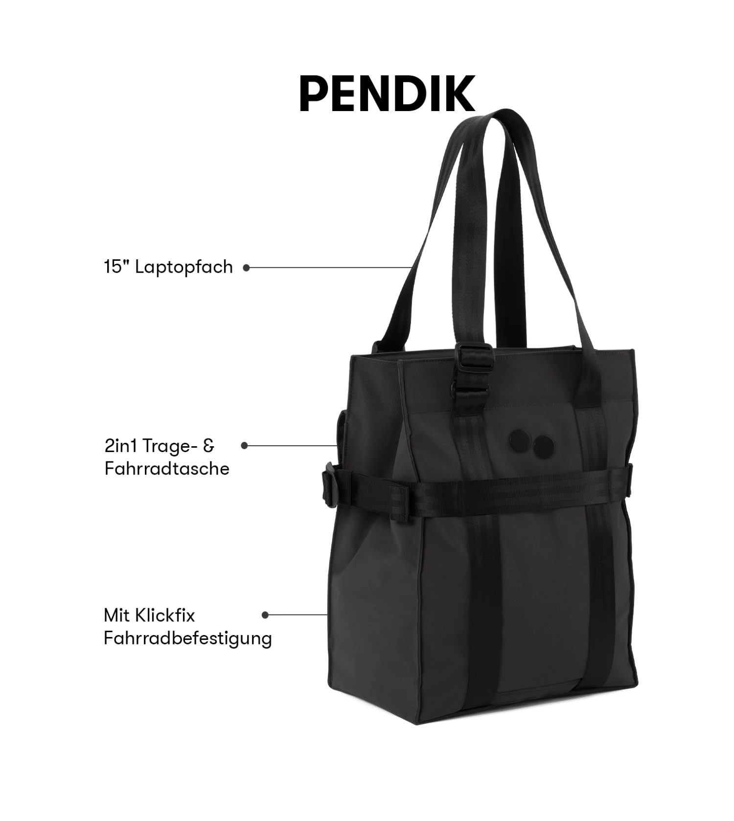 Pinqponq Pendik TB - Solid Black 5 Pinqponq Pendik TB - Solid Black – Bild 3