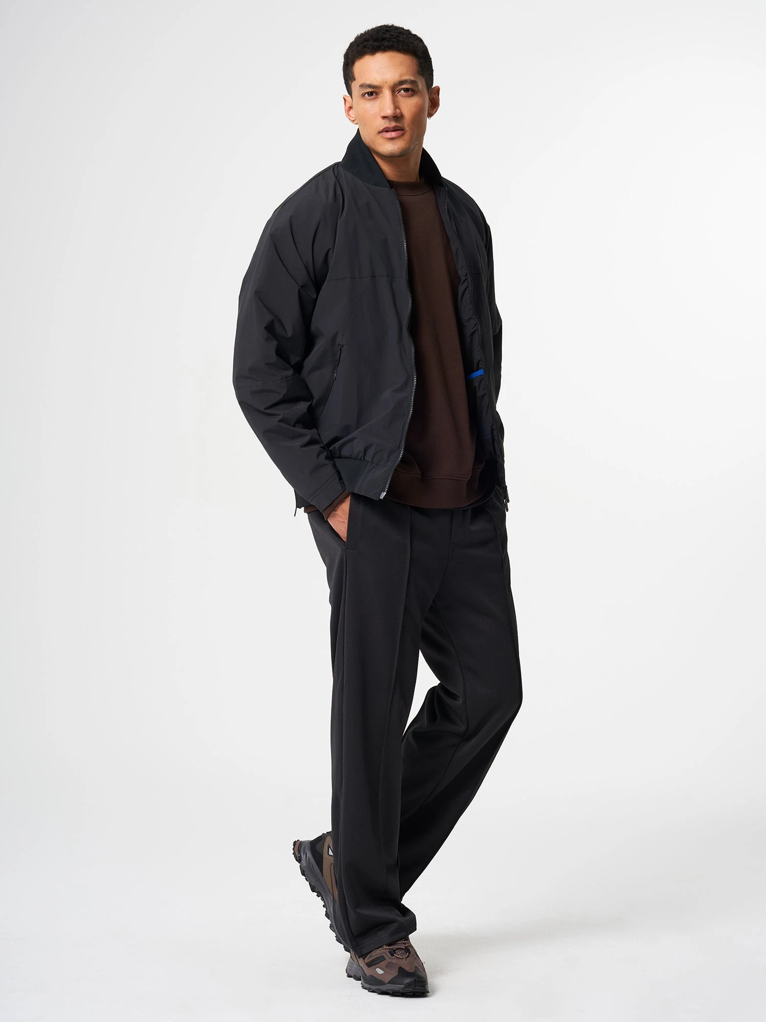 Pinqponq Light Bomber Jacket - Peat Black (Unisex) 3 Pinqponq Light Bomber Jacket - Peat Black (Unisex)