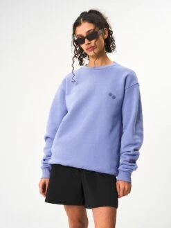 Pinqponq Sweatshirt Cotton - Pool Blue (Unisex) -Mode Verkauf PPC CNS 001 30187 pinqponq Sweatshirt Unisex Pool Blue 51
