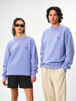 Pinqponq Sweatshirt Cotton - Pool Blue (Unisex) -Mode Verkauf PPC CNS 001 30187 pinqponq Sweatshirt Unisex Pool Blue 57