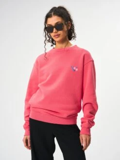 Pinqponq Sweatshirt Cotton - Watermelon Pink (Unisex) -Mode Verkauf PPC CNS 001 40140 pinqponq Sweatshirt Unisex Watermelon Pink 51
