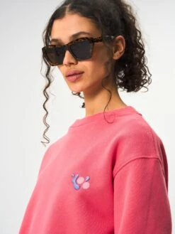 Pinqponq Sweatshirt Cotton - Watermelon Pink (Unisex) -Mode Verkauf PPC CNS 001 40140 pinqponq Sweatshirt Unisex Watermelon Pink 53