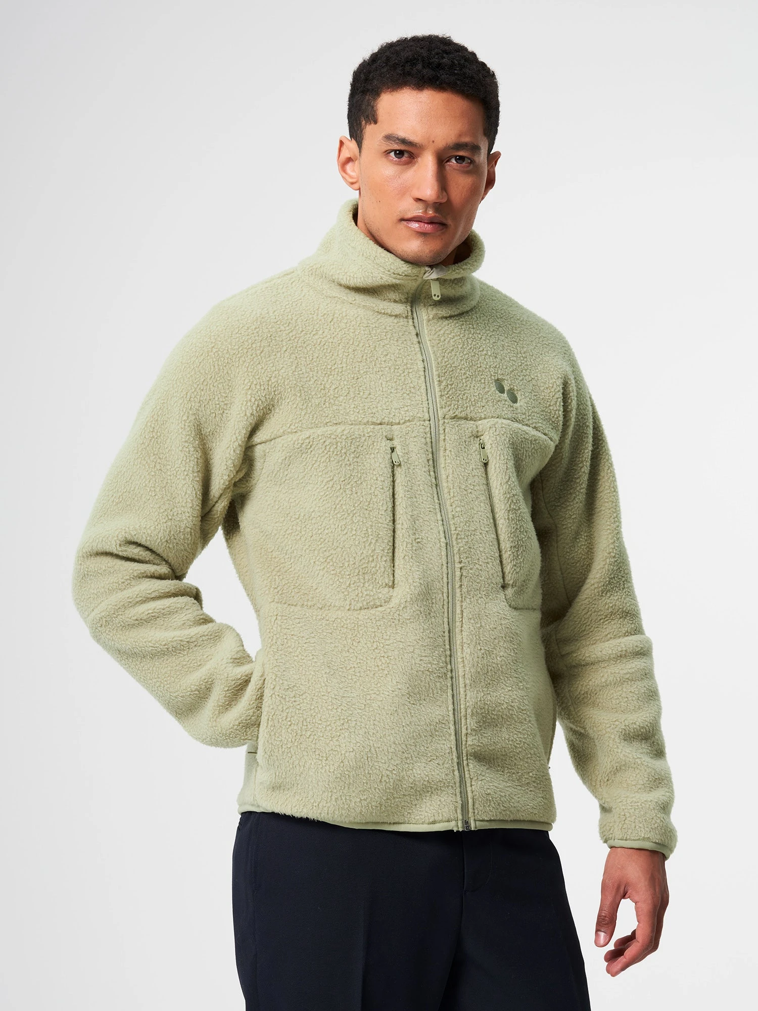 Pinqponq Fleece Jacket - Reed Olive (Male) 3 Pinqponq Fleece Jacket - Reed Olive (Male)