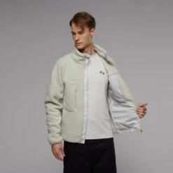 Pinqponq Fleece Jacket - Sand Beige (Male) -Mode Verkauf PPC FLE 103 70075 pinqponq Fleece Jacket Unisex Sand Beige 59