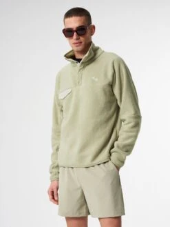 Pinqponq Fleece Pullover - Reed Olive (Unisex)