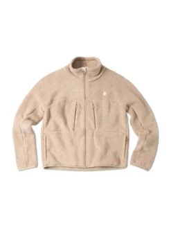 Pinqponq Fleece Jacket - Caramel Khaki (Female) -Mode Verkauf PPC FLW 001 60052 pinqponq Fleece Jacket Women Caramel Khaki 01