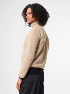 Pinqponq Fleece Jacket - Caramel Khaki (Female) -Mode Verkauf PPC FLW 001 60052 pinqponq Fleece Jacket Women Caramel Khaki 53