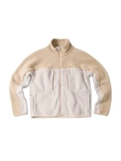 Pinqponq Fleece Jacket - Tune Khaki (Female) -Mode Verkauf PPC FLW 001 60052B pinqponq Fleece Jacket Women Tune Khaki 01