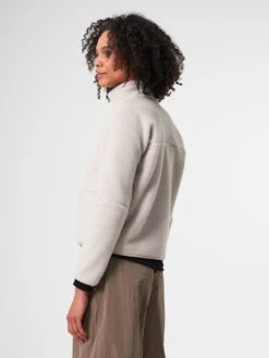 Pinqponq Fleece Jacket - Cliff Beige (Female) -Mode Verkauf PPC FLW 001 70059 pinqponq Fleece Jacket Women Cliff Beige 53