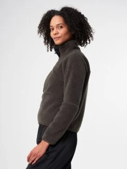 Pinqponq Fleece Jacket - Coffee Brown (Female) -Mode Verkauf PPC FLW 001 70098 pinqponq Fleece Jacket Women Coffee Brown 53