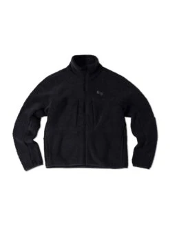Pinqponq Fleece Jacket - Peat Black (Female) -Mode Verkauf PPC FLW 001 801 pinqponq Fleece Jacket Women Peat Black 01