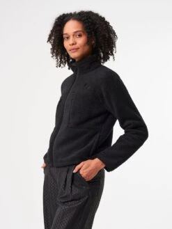 Pinqponq Fleece Jacket - Peat Black (Female)