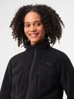 Pinqponq Fleece Jacket - Peat Black (Female) -Mode Verkauf PPC FLW 001 801 pinqponq Fleece Jacket Women Peat Black 54 d00efecd aa6d 4e14 bdf0 b9515e36448d