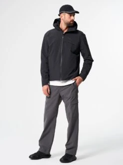 Pinqponq Hoodie Jacket - Peat Black (Male)