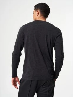 Pinqponq Longsleeve Merino - Dark Grey Melange (Male) -Mode Verkauf PPC LMM 001 80131 pinqponq Longsleeve Merino Men Core Dark Grey Melange 52