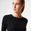 Pinqponq Longsleeve TENCEL™ - Wooden Black (Female)