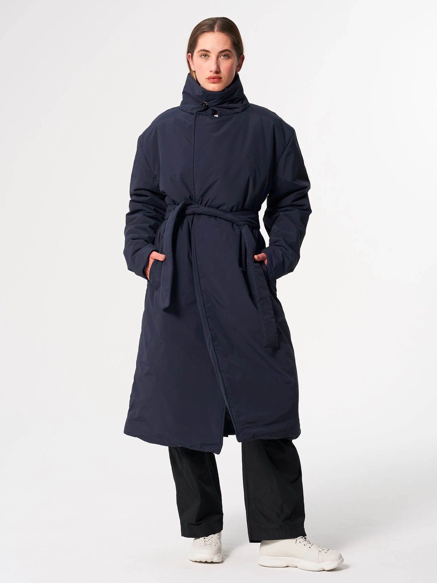 Pinqponq Padded Trench Coat - Fjord Navy (Unisex) 7 Pinqponq Padded Trench Coat - Fjord Navy (Unisex) – Bild 5