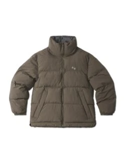 Pinqponq Puffer Jacket - Coffee Brown (Unisex) -Mode Verkauf PPC PUJ 001 70098 pinqponq Puffer Jacket Unisex Coffee Brown 01