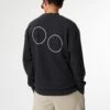 Pinqponq Sweatshirt - Circles Peat Black (Unisex) -Mode Verkauf PPC SPC 001 801 pinqponq Sweatshirt Unisex Circles Peat Black 52