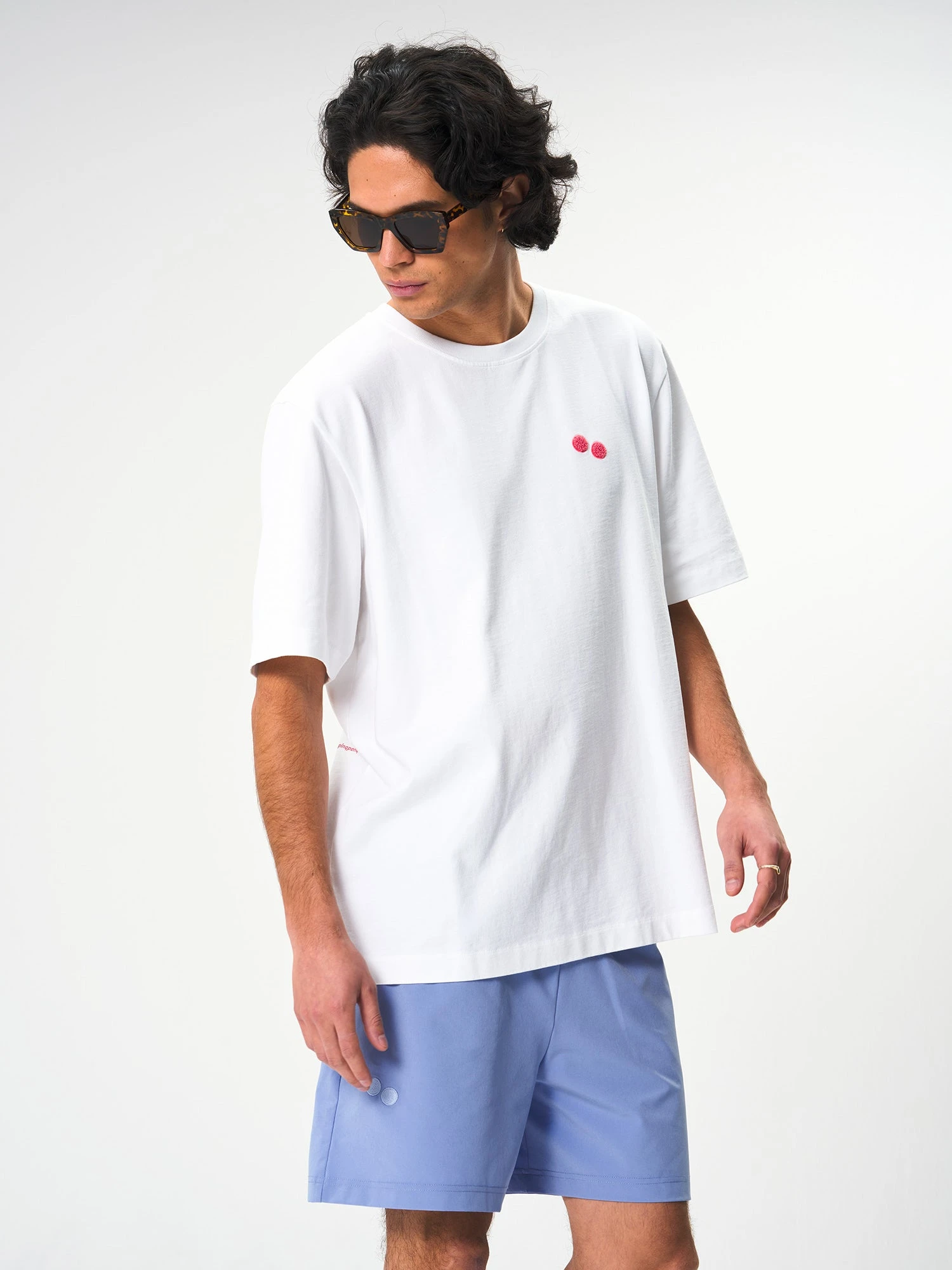 Pinqponq T-Shirt Cotton - White Frottee Watermelon (Male) 4 Pinqponq T-Shirt Cotton - White Frottee Watermelon (Male) – Bild 2