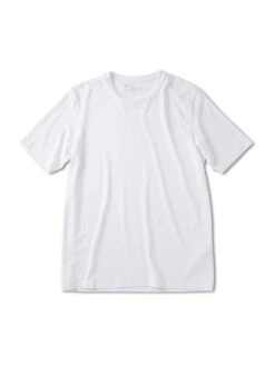 Pinqponq T-Shirt TENCEL™ - Wooden White (Male) -Mode Verkauf PPC TTM 001 80130 pinqponq Tshirt Tencel Cotton Men Iconic Wooden White 01