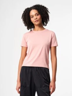 Pinqponq T-Shirt TENCEL™ - Wooden Pink (Female) -Mode Verkauf PPC TTW 001 40136 pinqponq Tshirt Tencel Cotton Women Tone Wooden Pink 51
