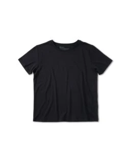 Pinqponq T-Shirt TENCEL™ - Wooden Black (Female) -Mode Verkauf PPC TTW 001 80129 pinqponq Tshirt Tencel Cotton Women Tone Wooden Black 01