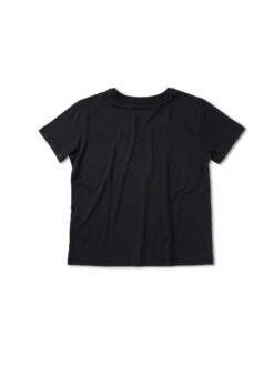 Pinqponq T-Shirt TENCEL™ - Wooden Black (Female) -Mode Verkauf PPC TTW 001 80129 pinqponq Tshirt Tencel Cotton Women Tone Wooden Black 02