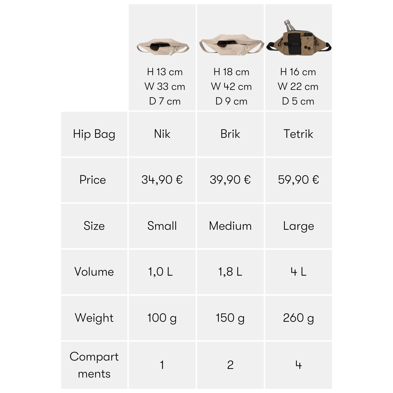 Pinqponq Nik - Crinkle Taupe 5 Pinqponq Nik - Crinkle Taupe – Bild 3