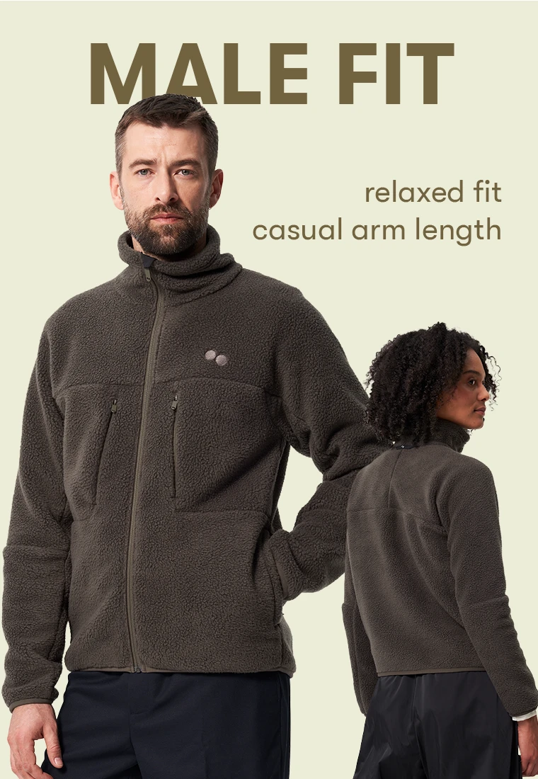 Pinqponq Fleece Jacket - Reed Olive (Male) 5 Pinqponq Fleece Jacket - Reed Olive (Male) – Bild 3